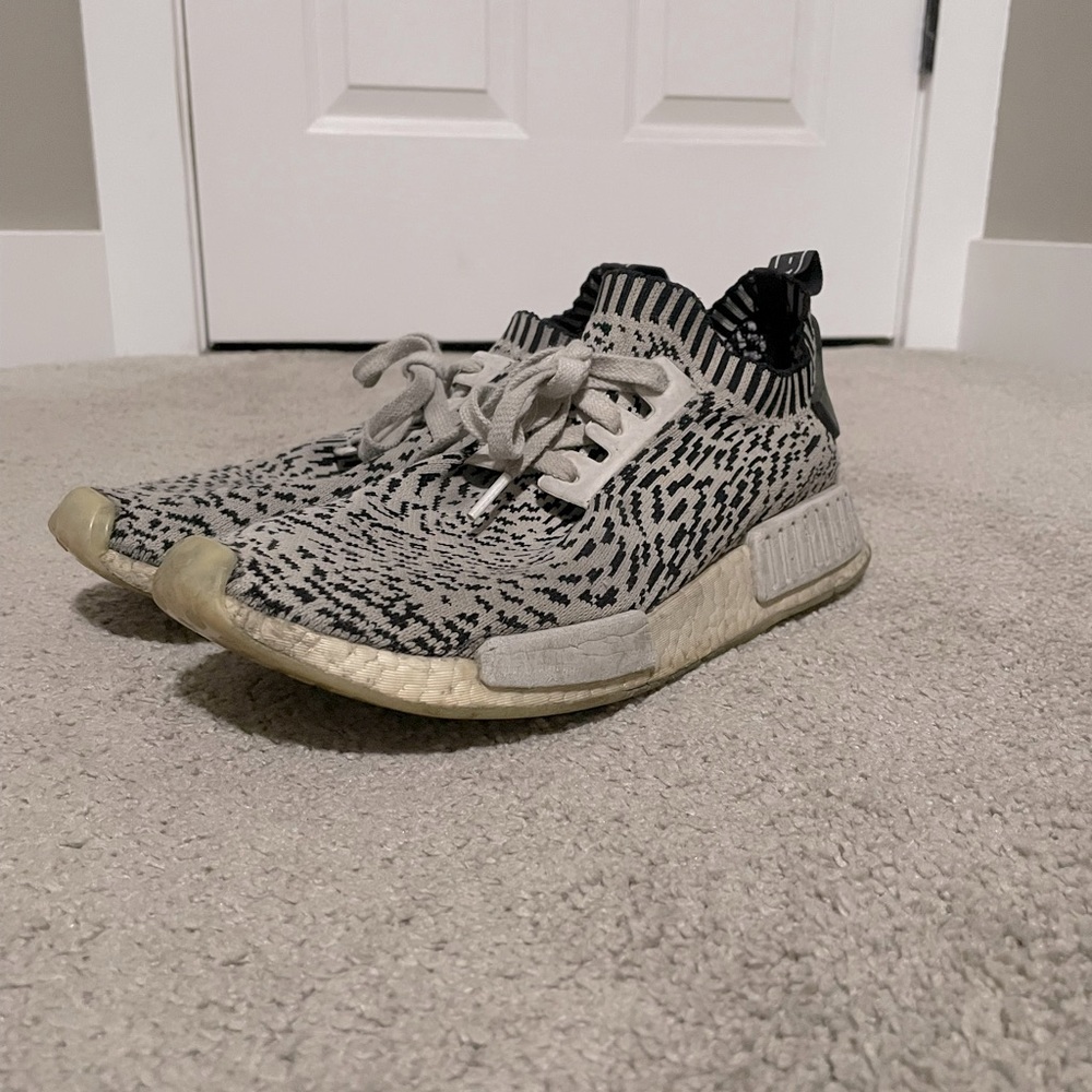 ADIDAS NMD Primeknit “Zebra” Shoes SIZE: US 9